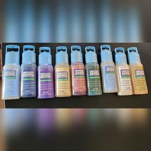 Lot Of PLAID Gallery Glass Window Color Some Unopened Some Opened Read!